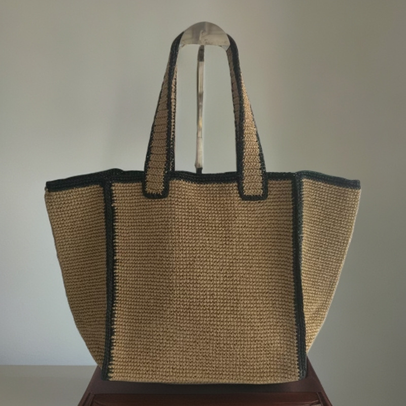 Women'S Bags Holiday - Large-capacity Raffia Grass Woven Straw Tote