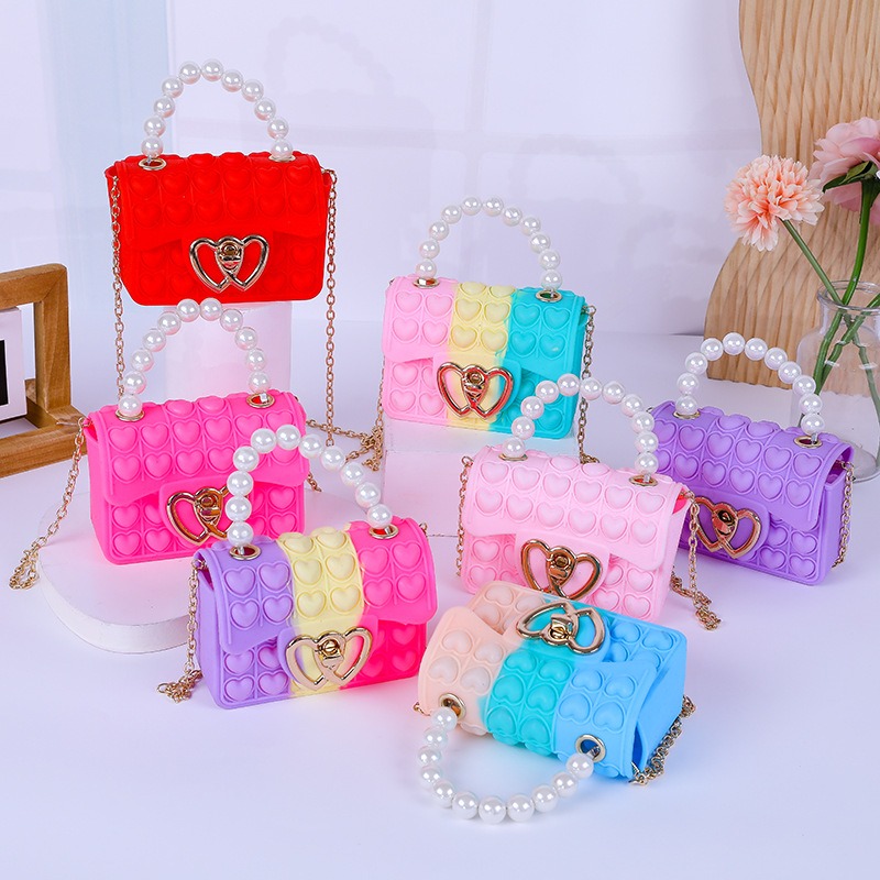 Silicone Love Bubble Jelly Bag - Women Bags Offers ulasan dan harga