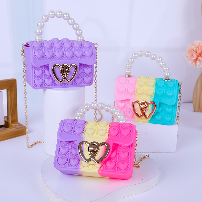 Silicone Love Bubble Jelly Bag - Women Bags Offers ulasan dan harga