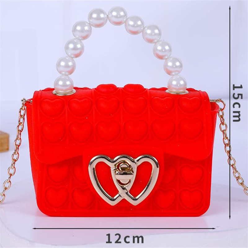 Silicone Love Bubble Jelly Bag - Women Bags Offers ulasan dan harga