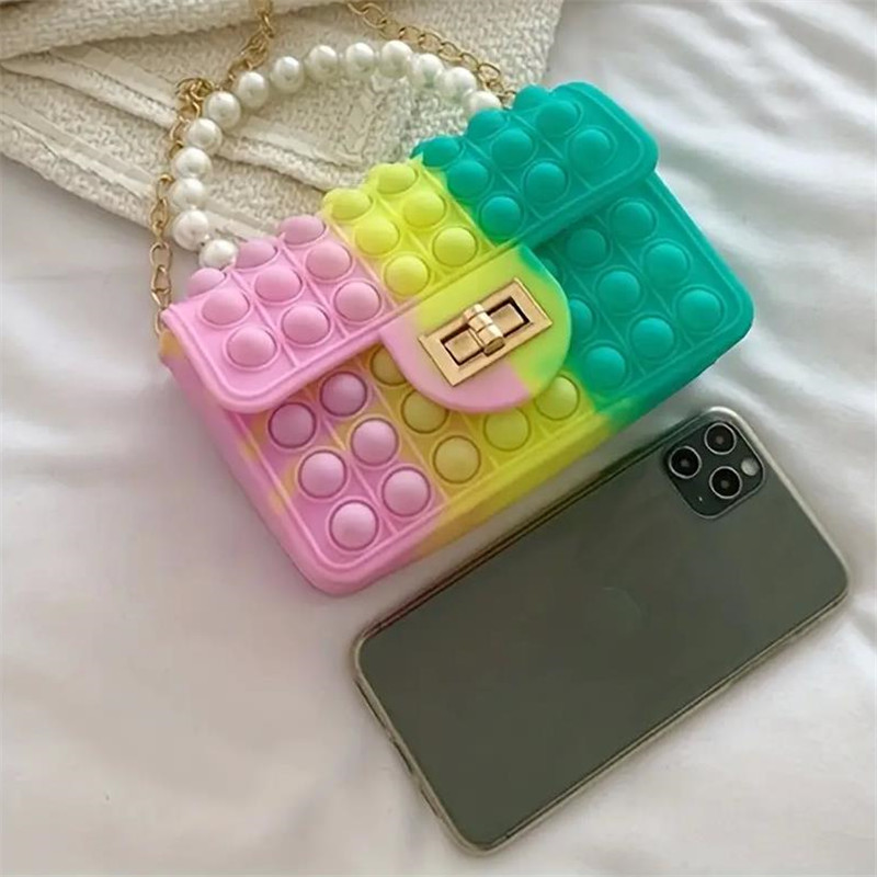 Silicone Love Bubble Jelly Bag - Women Bags Offers ulasan dan harga