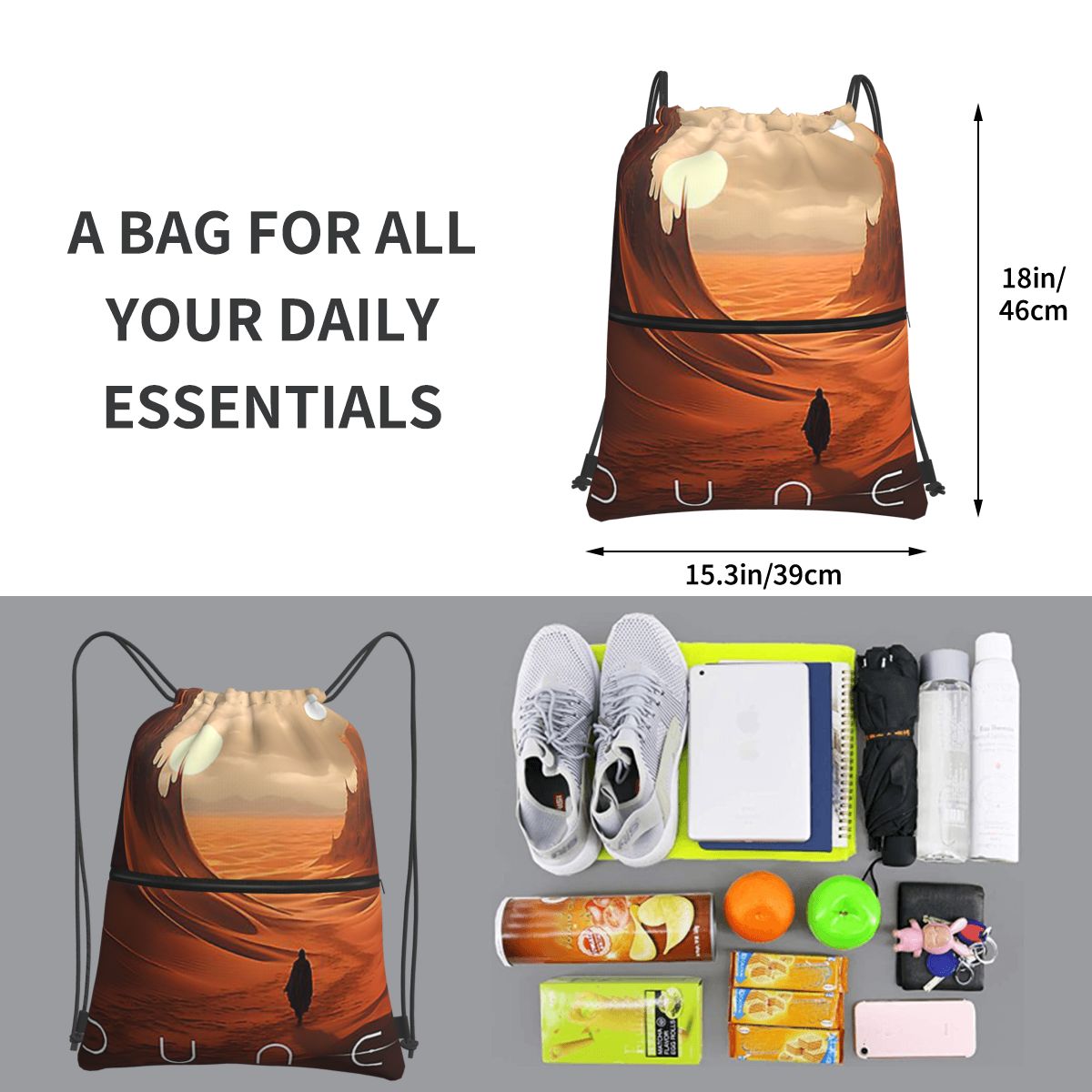 Dune 2020 Fan Art Backpacks Mu - Women Bags Dune ulasan dan harga