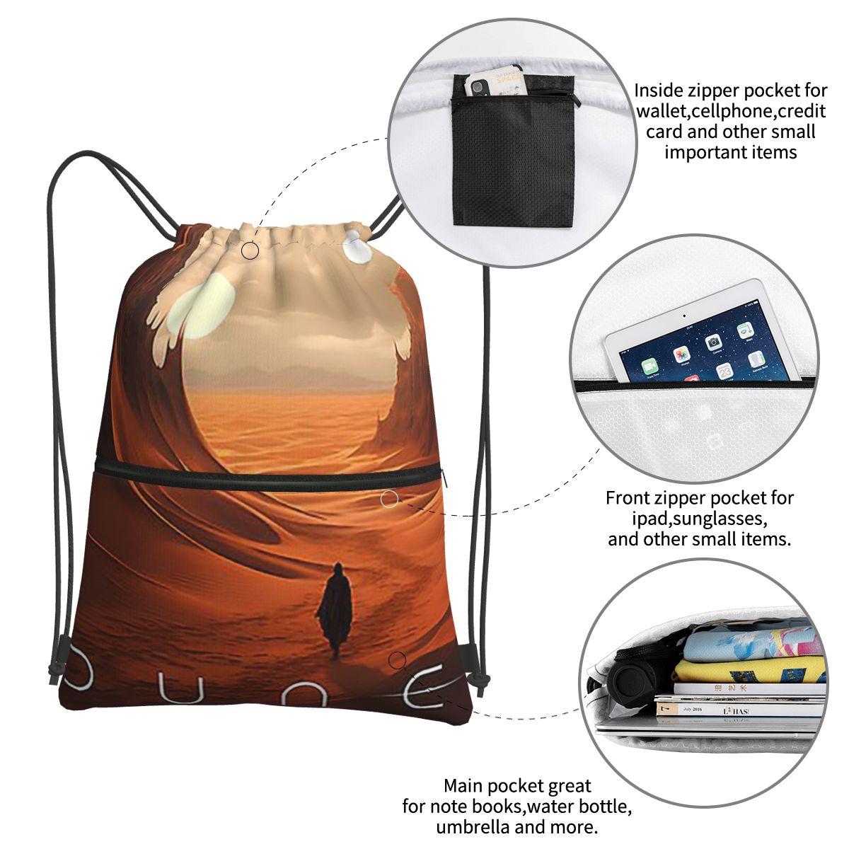 Dune 2020 Fan Art Backpacks Mu - Women Bags Dune ulasan dan harga