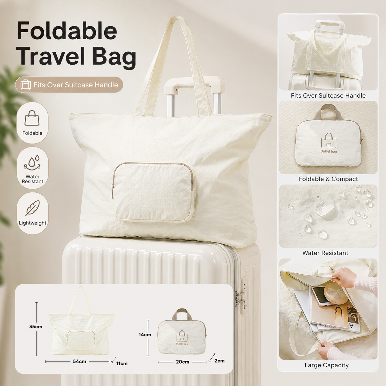 Foldable Travel Bag Luggage Sl - Women Bags For Airport ulasan dan harga