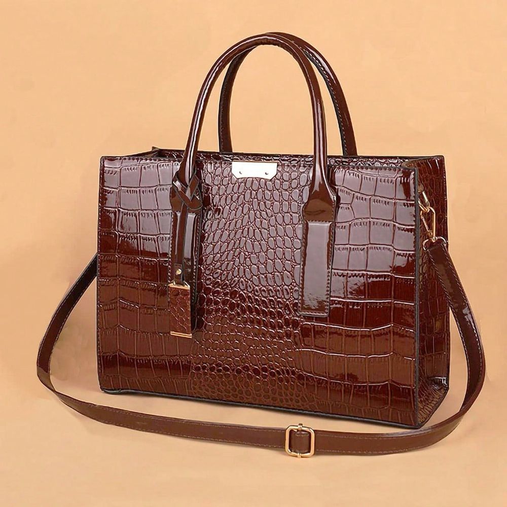 Embossed Top Handle Bag Elegan - Women'S Bags For Work ulasan dan harga