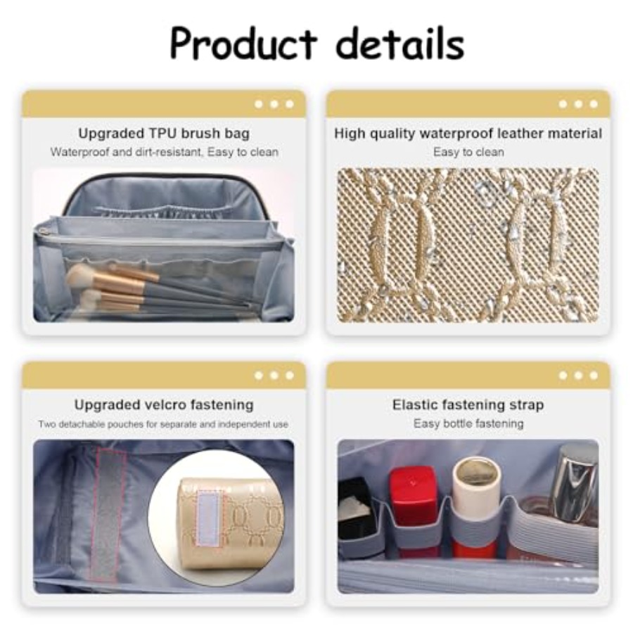 Travel Makeup Bag for Women: C - Women'S Bags ulasan dan harga