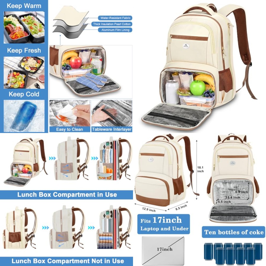 Backpack Lunch Bag for Women,  - Women'S Bags For Work ulasan dan harga
