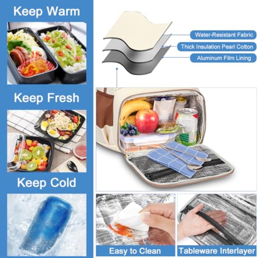 Backpack Lunch Bag for Women,  - Women'S Bags For Work ulasan dan harga