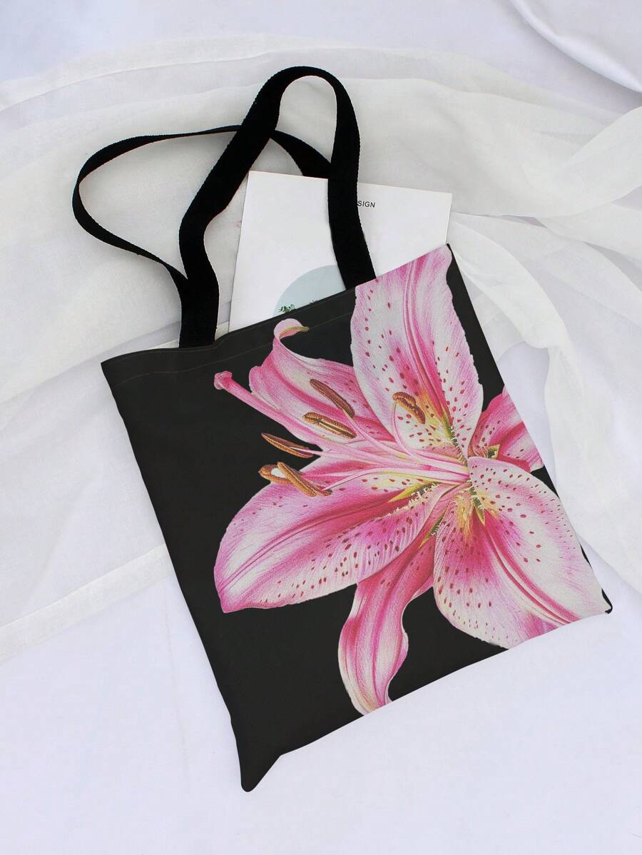 Floral Print Canvas Tote Bag F - Women'S Bags Holiday ulasan dan harga