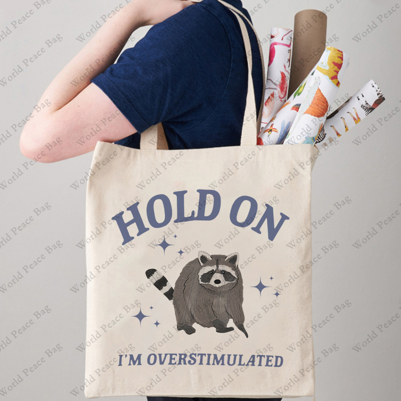 1 pc Hold On I'm Overstimulate - Women Bags Offers ulasan dan harga