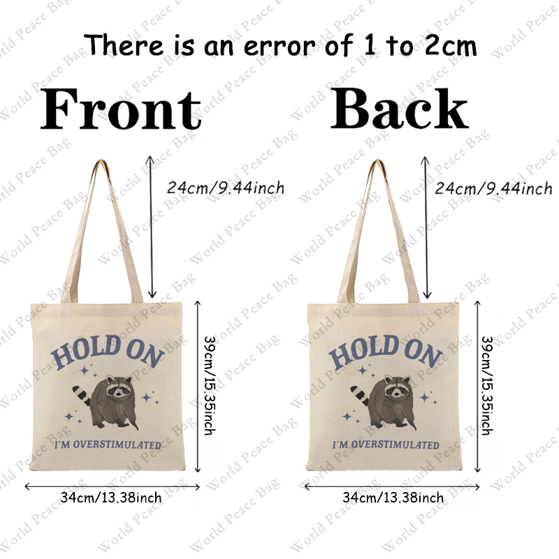 1 pc Hold On I'm Overstimulate - Women Bags Offers ulasan dan harga