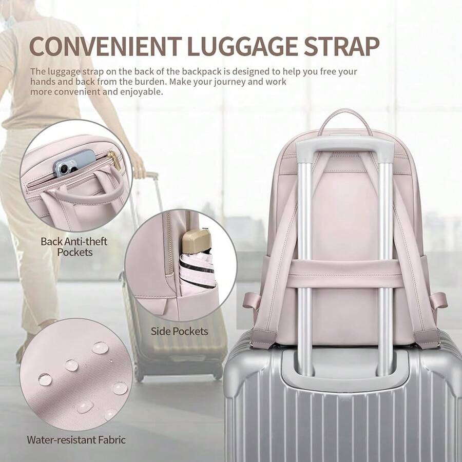 Slim Laptop Backpack For Women - Women'S Bags For Work ulasan dan harga