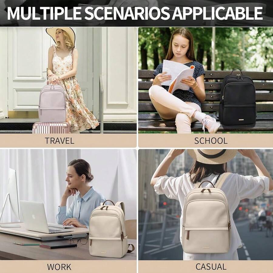 Slim Laptop Backpack For Women - Women'S Bags For Work ulasan dan harga