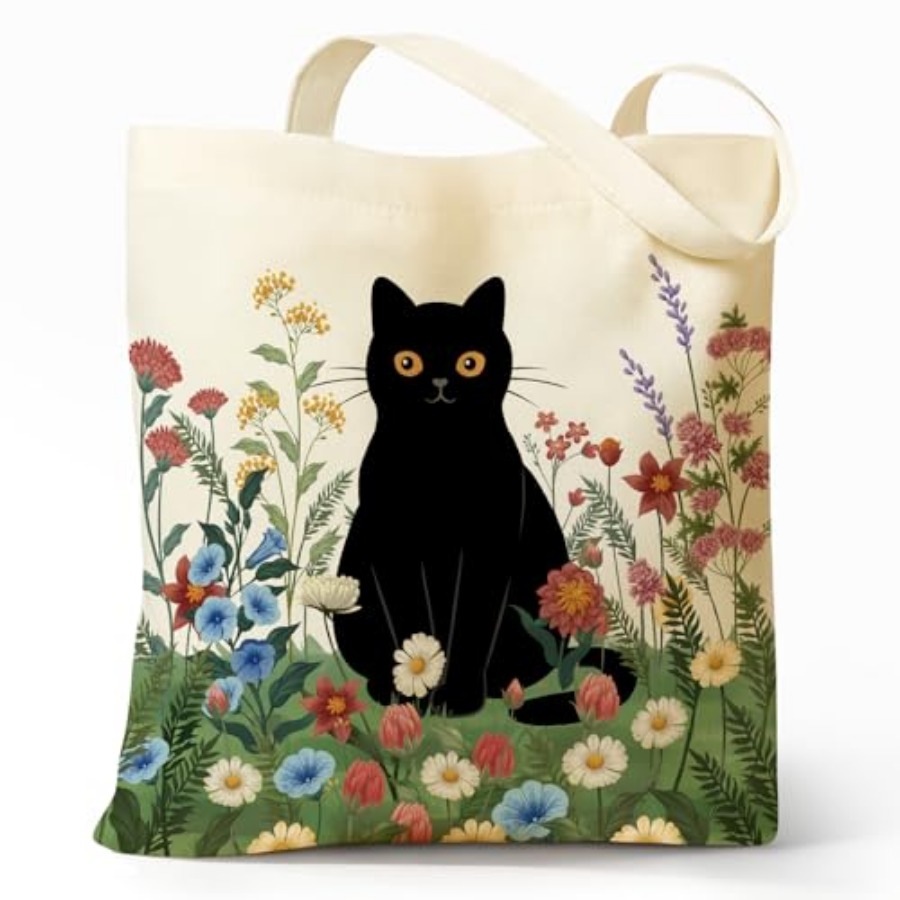 Cute Aesthetic Canvas Tote Bag - Women'S Bags For Work ulasan dan harga