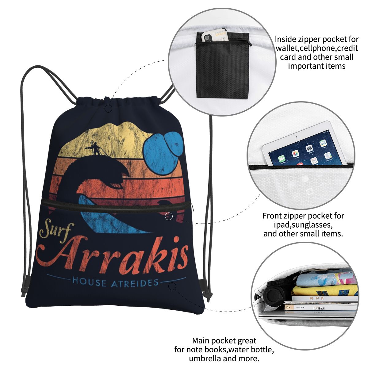 Visit Arrakis Distressed Surf  - Women Bags Dune ulasan dan harga