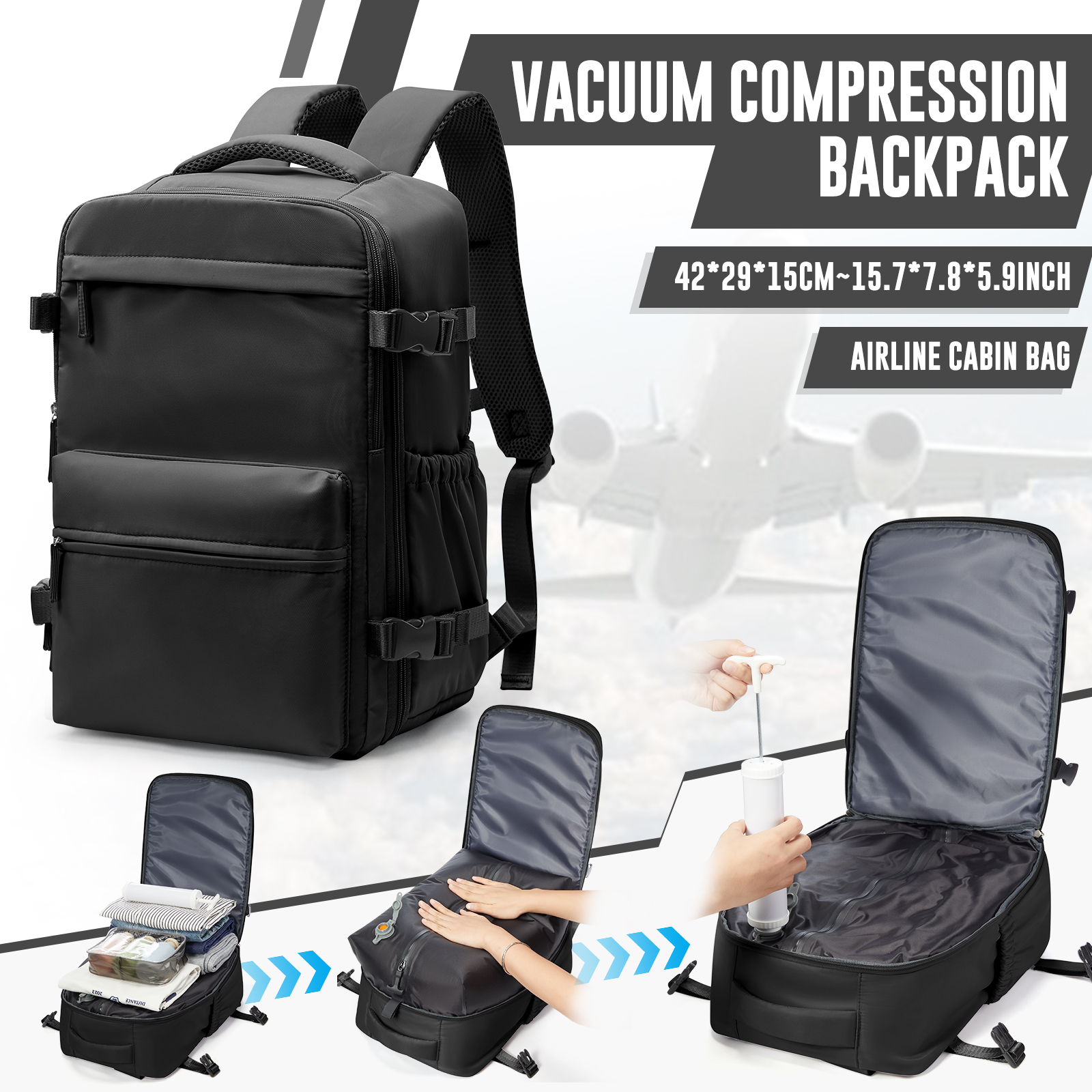 Vacuum Backpack, Travel Backpa - Women'S Bags For Work ulasan dan harga