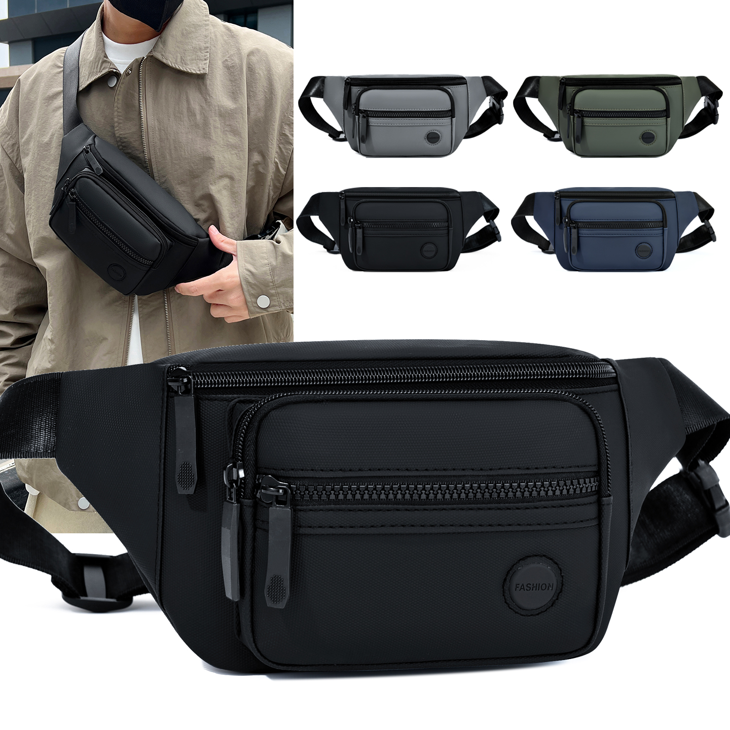 Unisex Waterproof Waist Bag Pa - Women'S Bags For Work ulasan dan harga