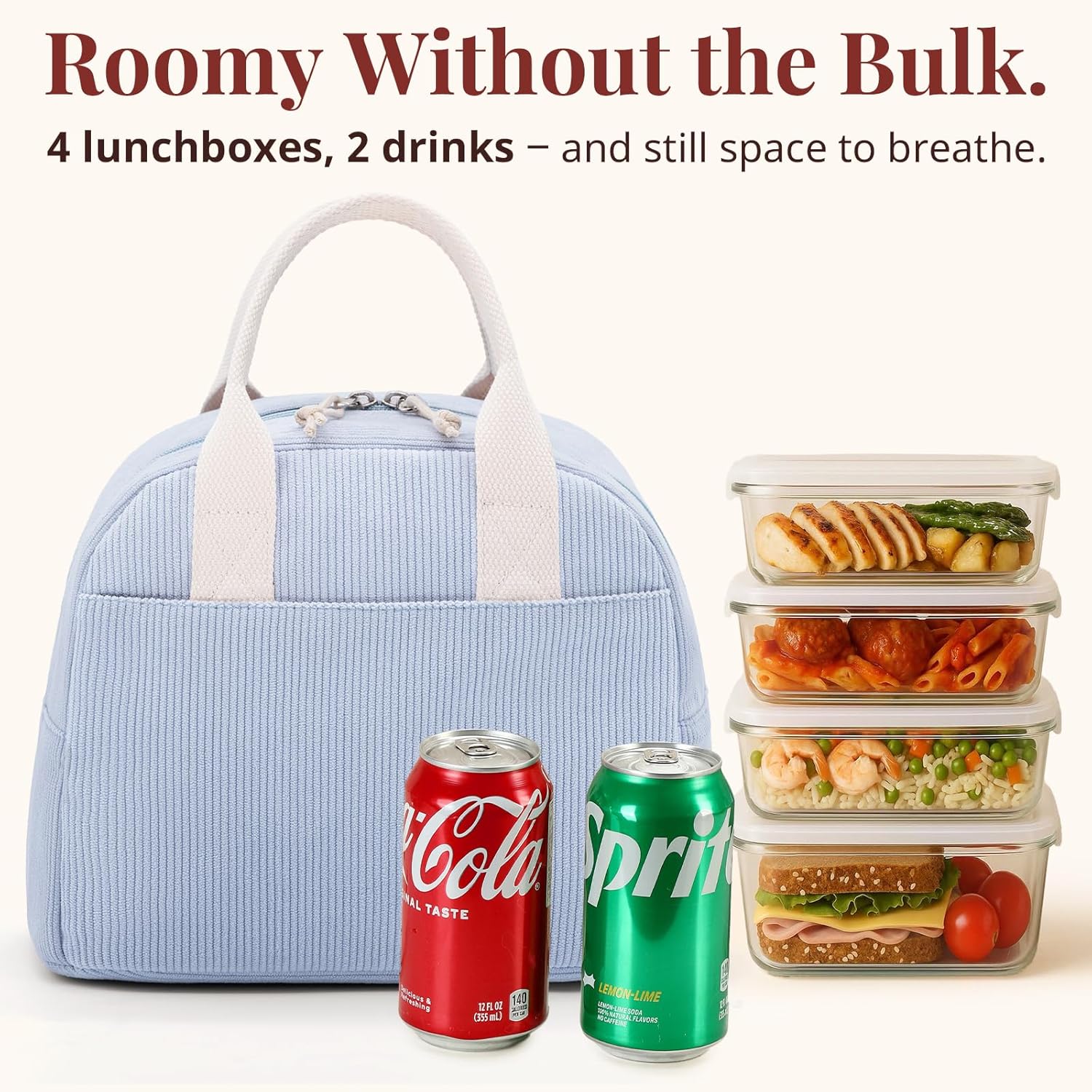 Insulated Corduroy Lunch Bag f - Women'S Bags For Work ulasan dan harga