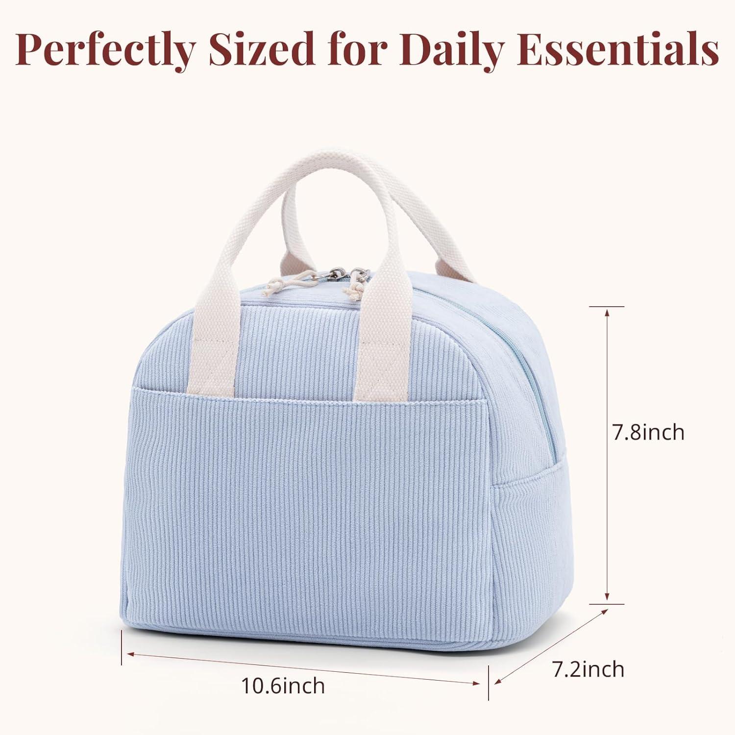 Insulated Corduroy Lunch Bag f - Women'S Bags For Work ulasan dan harga