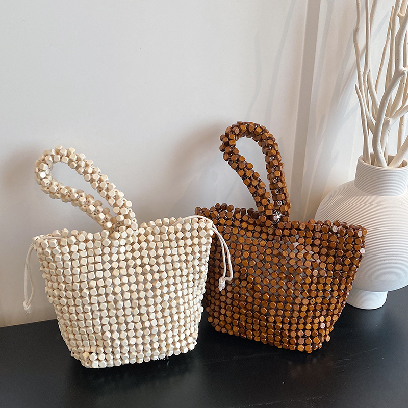 Summer Personality Wooden Bead - Women Hand Bags Sale ulasan dan harga