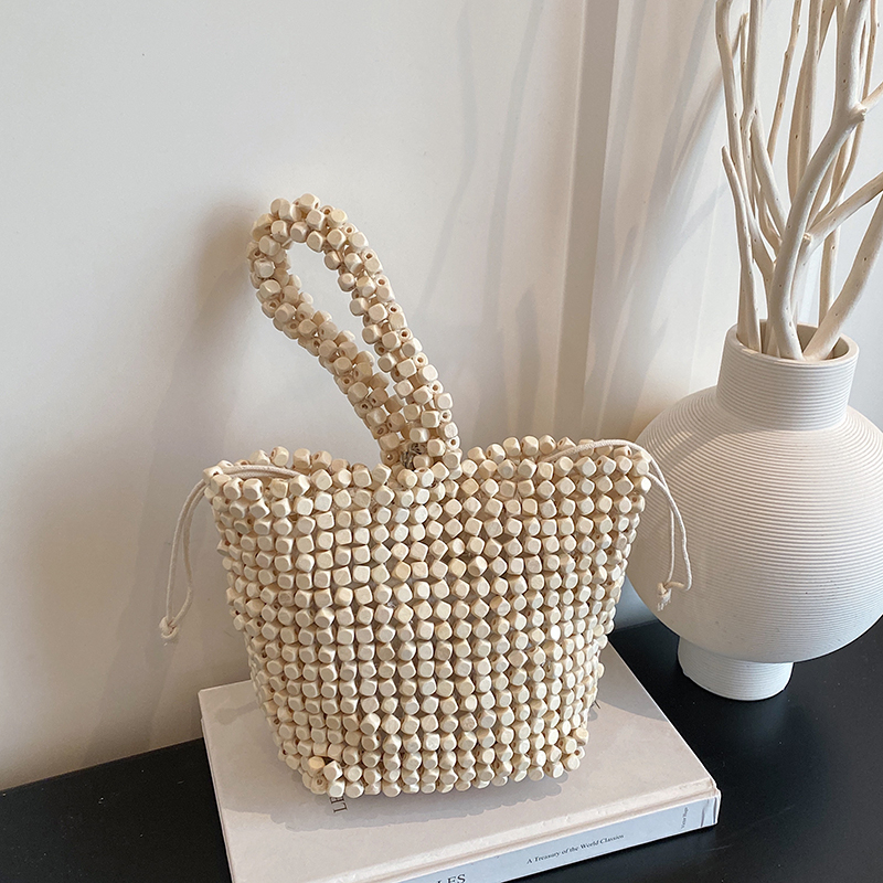 Summer Personality Wooden Bead - Women Hand Bags Sale ulasan dan harga