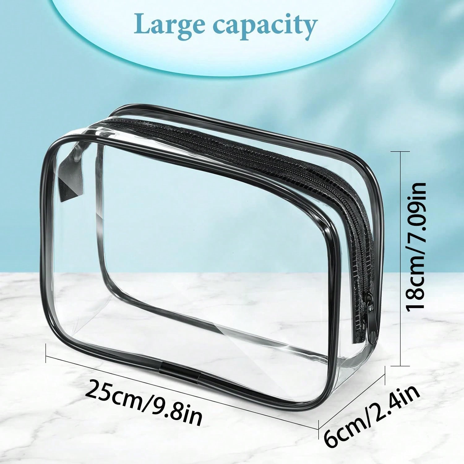 24/12/6pcs Summer Clear Makeup - Women Bags For Airport ulasan dan harga